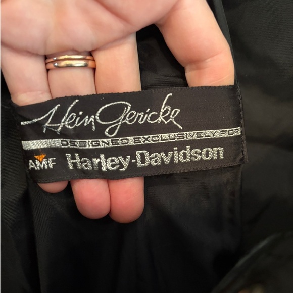 VINTAGE AMF era Harley Davidson Leather Pants with Belt 36 - Picture 2 of 8